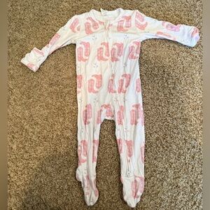 Baby Girl Cowboy Boot Footie Pajamas
